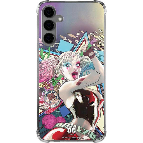 DC Comics Harley Quinn Action Pose Galaxy S24 Plus Clear Case